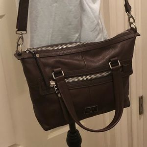 Fossil Brown Leather Handbag